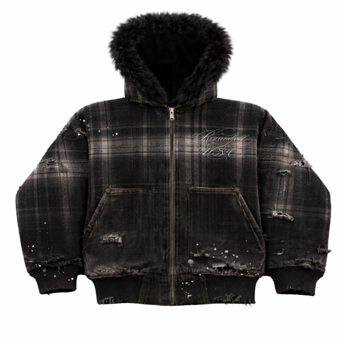 Afterhours Plaid Bomber