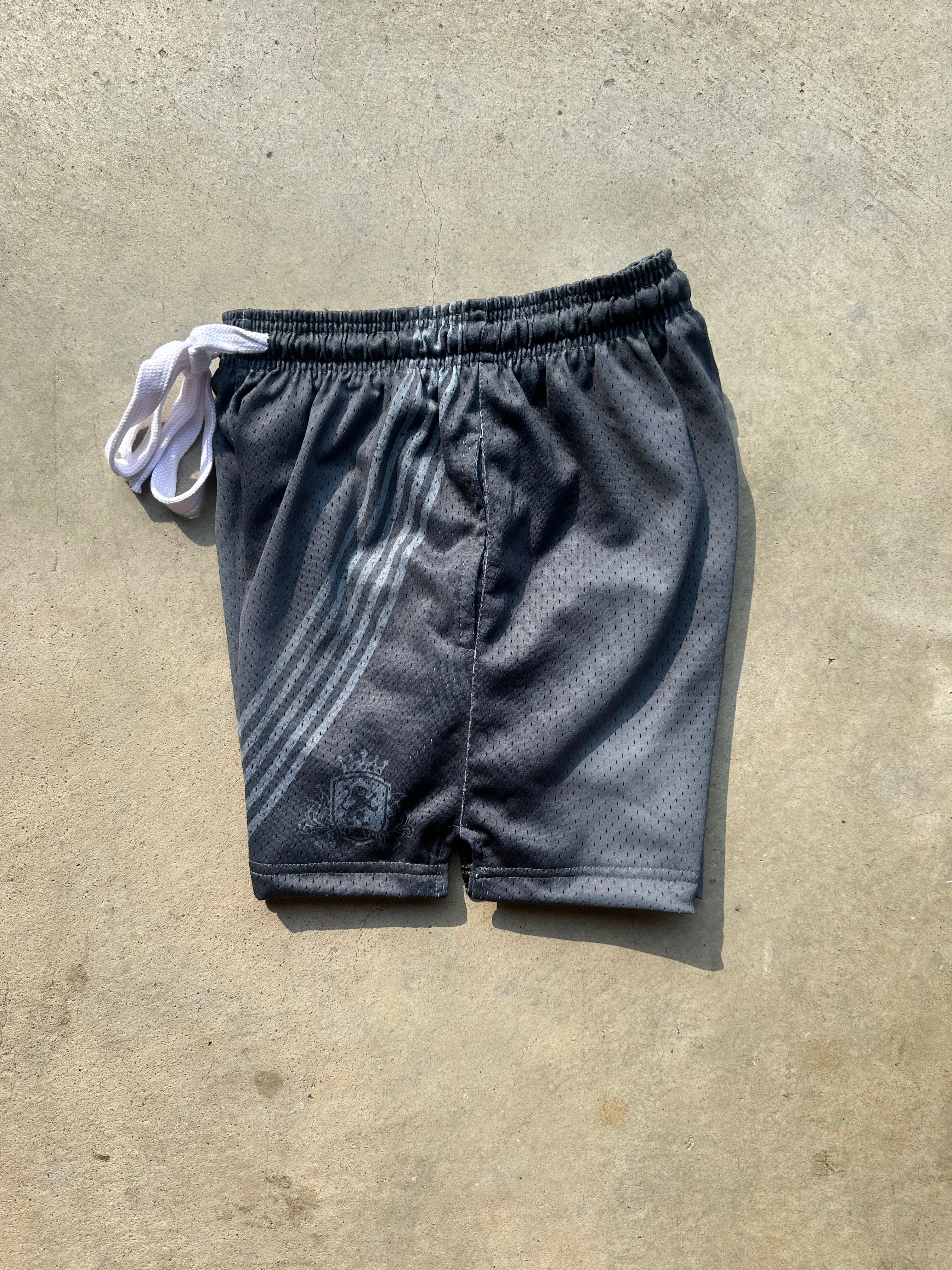 Rise Apparel "Beluga" Striped Mesh shorts